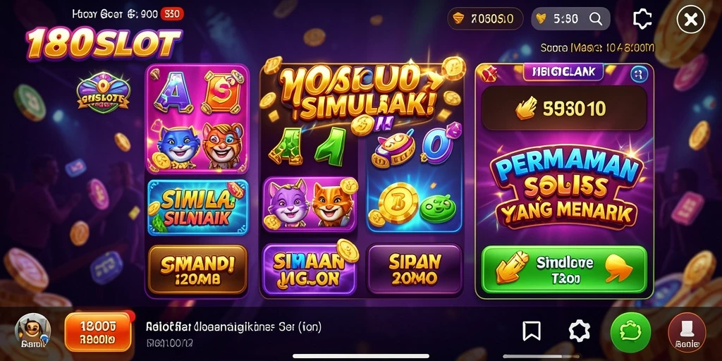 Tampilan menarik dari gameplay 180SLOT yang mengasyikan.