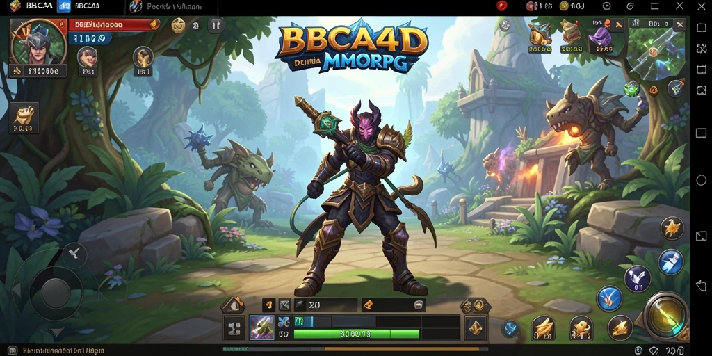 Screenshot utama BBCA4D menampilkan aksi menarik dalam gameplay MMORPG.