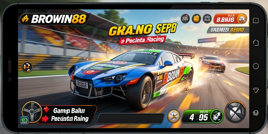Gameplay balap yang mendebarkan di BROWIN88.