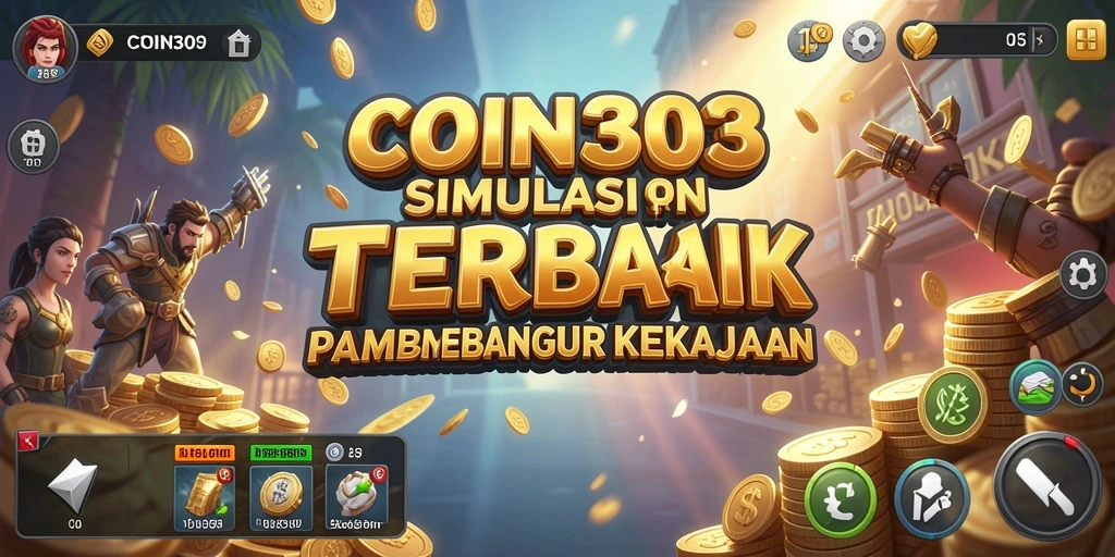 Gameplay COIN303 menampilkan strategi membangun kekayaan dalam simulasi.