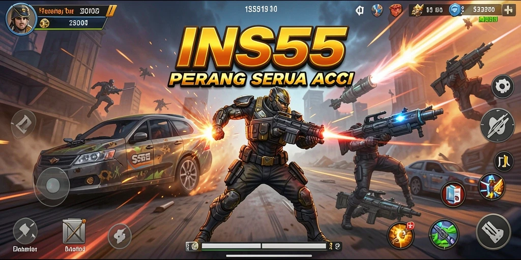 Tampilan gameplay seru dari INS55 yang penuh aksi fantastis.