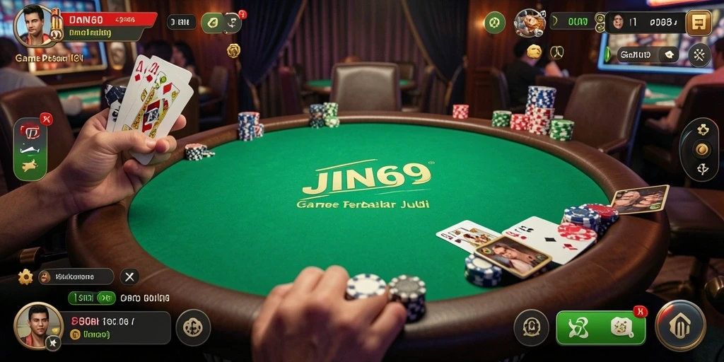Gameplay Poker menegangkan di JIN69 dengan fitur menarik.