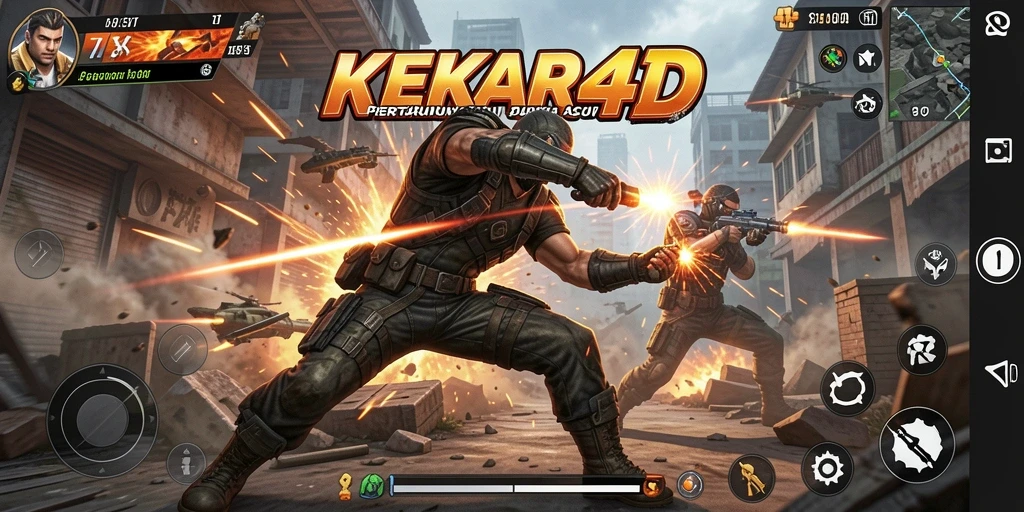 Tampilan gameplay seru dari KEKAR4D yang penuh aksi.