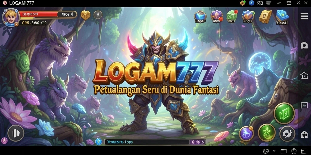 Tampilan gameplay LOGAM777 yang penuh aksi dan eksplorasi.