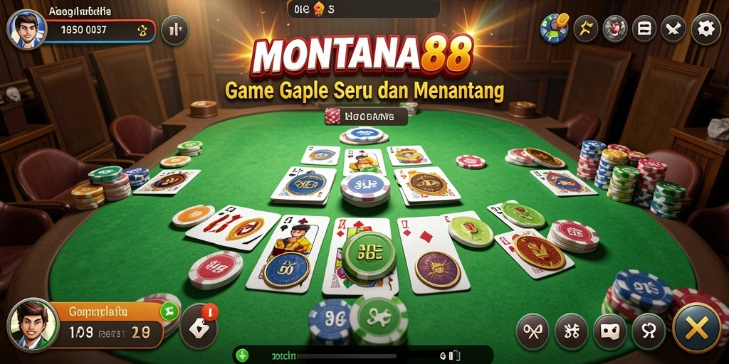Tampilan gameplay Gaple yang seru dan interaktif.