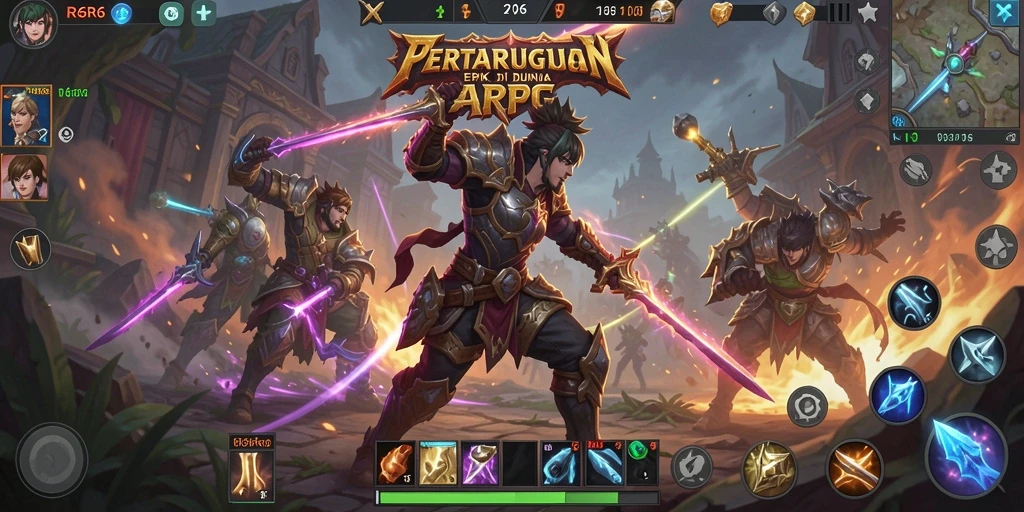Tangkapan layar R6R6 menampilkan aksi pertarungan yang seru dan dinamis.