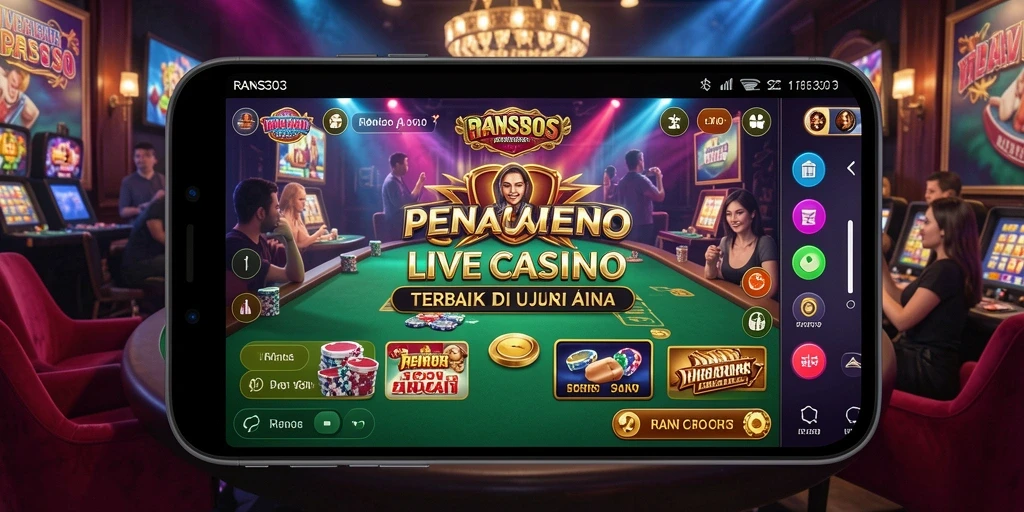Tampilan gameplay Live Casino RANS303 yang menarik dan interaktif.