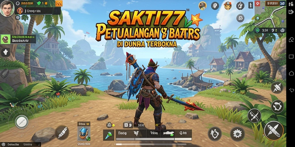 Screenshot gameplay SAKTI77 menunjukkan petualangan menakjubkan di dunia terbuka.