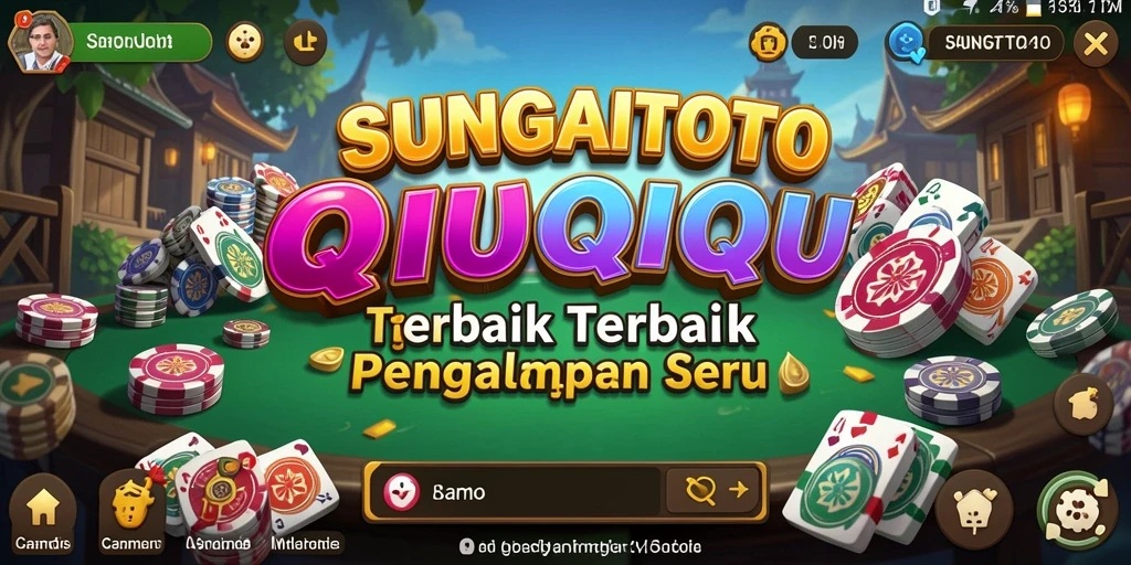 Screenshot SUNGAITOTO menampilkan gameplay seru dalam QiuQiu.