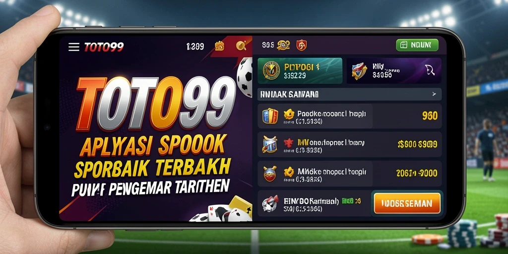 Tampilan gameplay Sportsbook di aplikasi TOTO99.